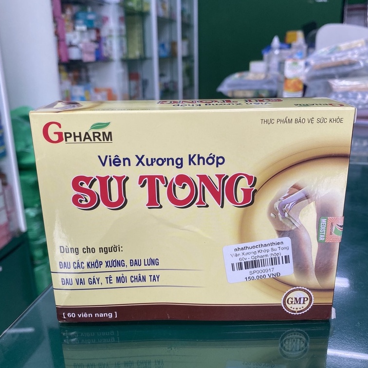 Viên Xương Khớp Su Tong - Hỗ trợ tăng cường sức khỏe, mạnh gân xương, hỗ trợ giảm đau trong các trường hợp viêm khớp