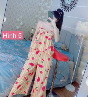 Đồ mặc nhà lửng cánh tiên lụa siêu xinh