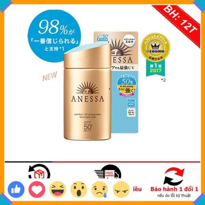🎁FREE SHIP🎁Kem Chống Nắng ⚡️𝑪𝒉𝒖𝒂̂̉𝒏 𝑪𝒉𝒊́𝒏𝒉 𝑯𝒂̃𝒏𝒈 ⚡️ UV Nhật , Milk 60ml