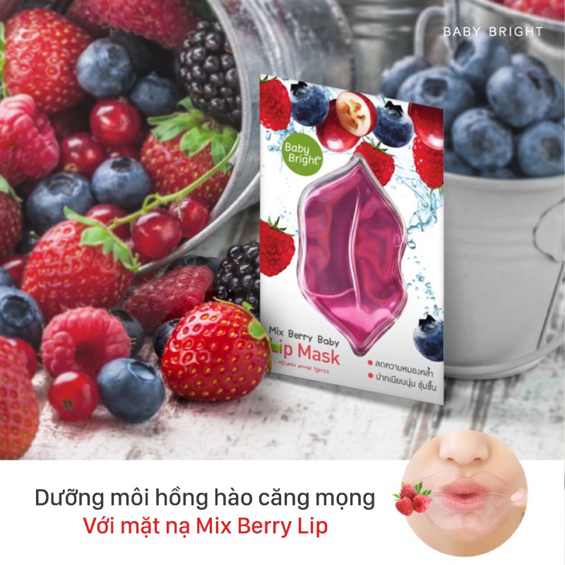 Mặt nạ môi dưỡng ẩm Baby Bright Mix Berry Baby Lip Mask 20.5g