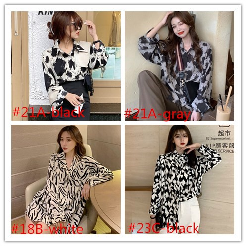 Áo Tay Dài Họa Tiết Da Báo Thời Trang Cá Tính/ Kính Râm Cho Nữ