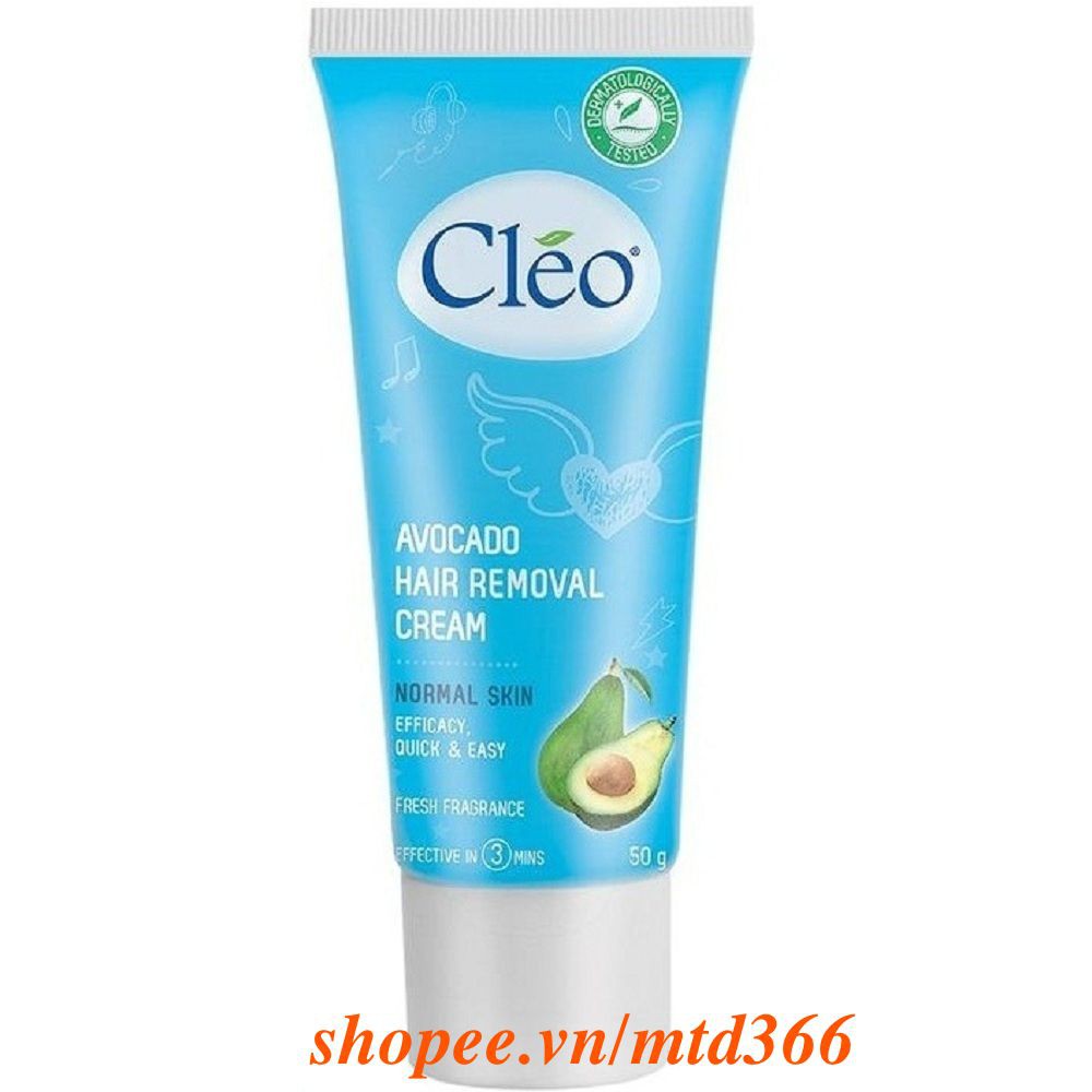 Kem Tẩy Lông Cho Da Thường Cleo Avocado Hair Removal Cream Normal Skin 50g. | BigBuy360 - bigbuy360.vn