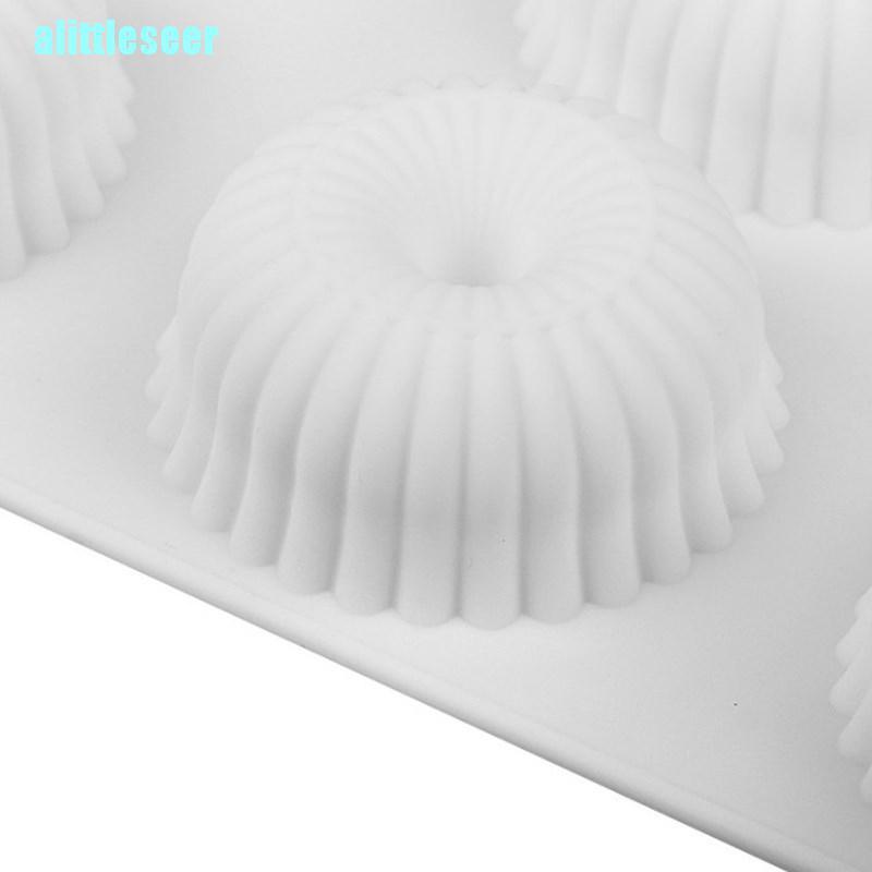 Khuôn Silicone Làm Bánh 6 Ngăn Tiện Lợi