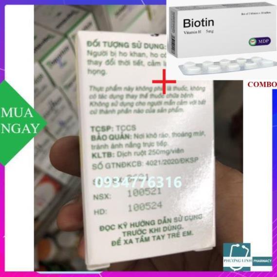 Combo Biotin 5mg+ Viên nang mềm EUCAPHOR (40 viên )