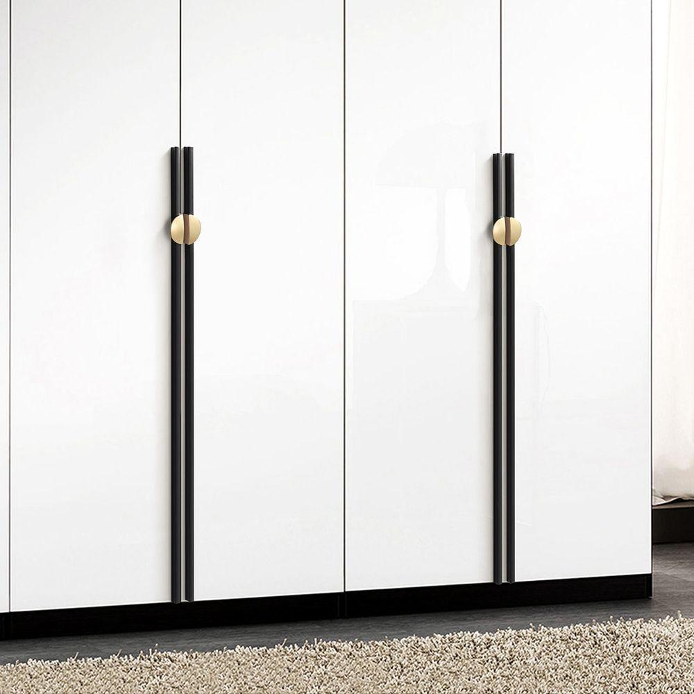 Augustina Doorknob Màu Đen|Tay Nắm Cửa Tủ Bằng Hợp Kim Kẽm Đa Năng Kèm Ốc Vít Chuyên Dụng Cho Nhà Bếp / Phòng Ngủ