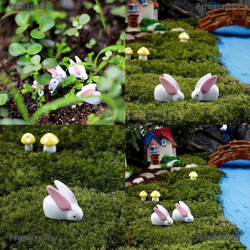 Mô Hình Thỏ Mini Trang Trí Sân Vườn
