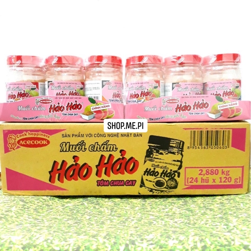 Thùng 24 hũ muối chấm Hảo Hảo 120gr