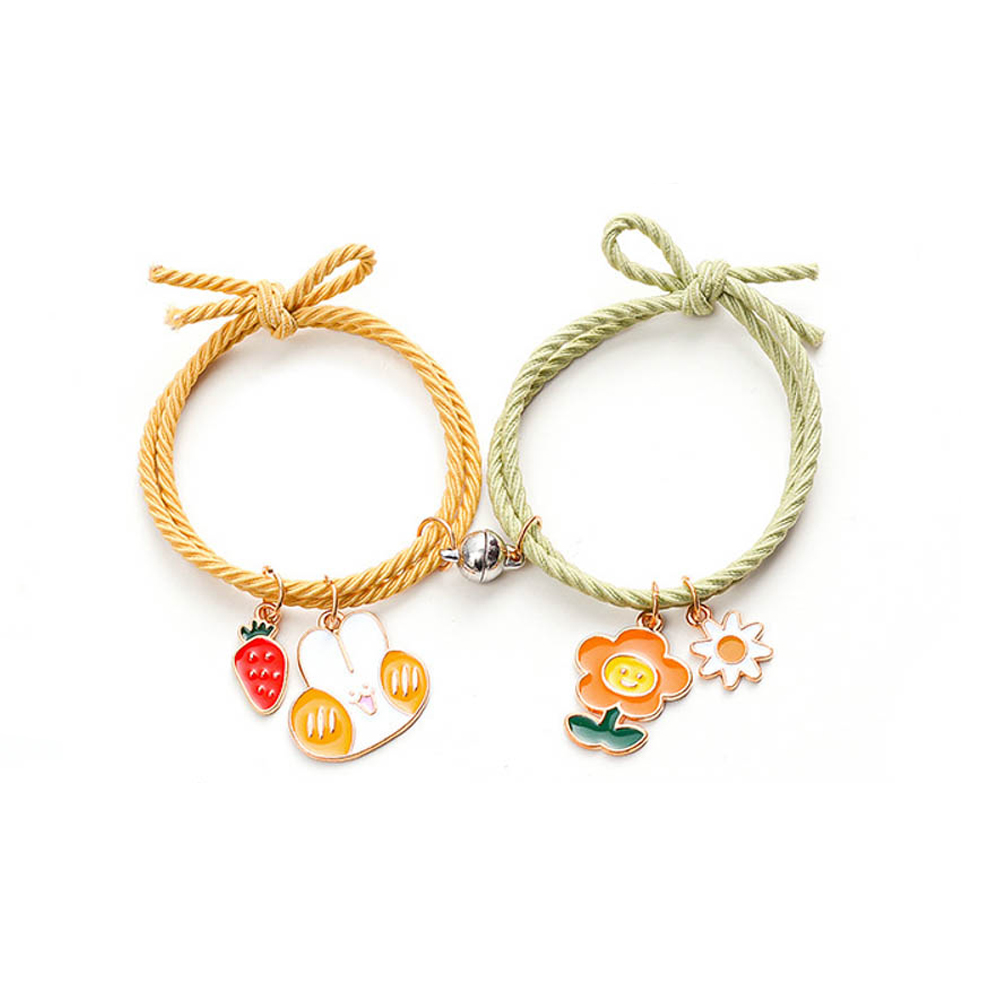 Set vòng tay nam châm dễ thương cho cặp đôi