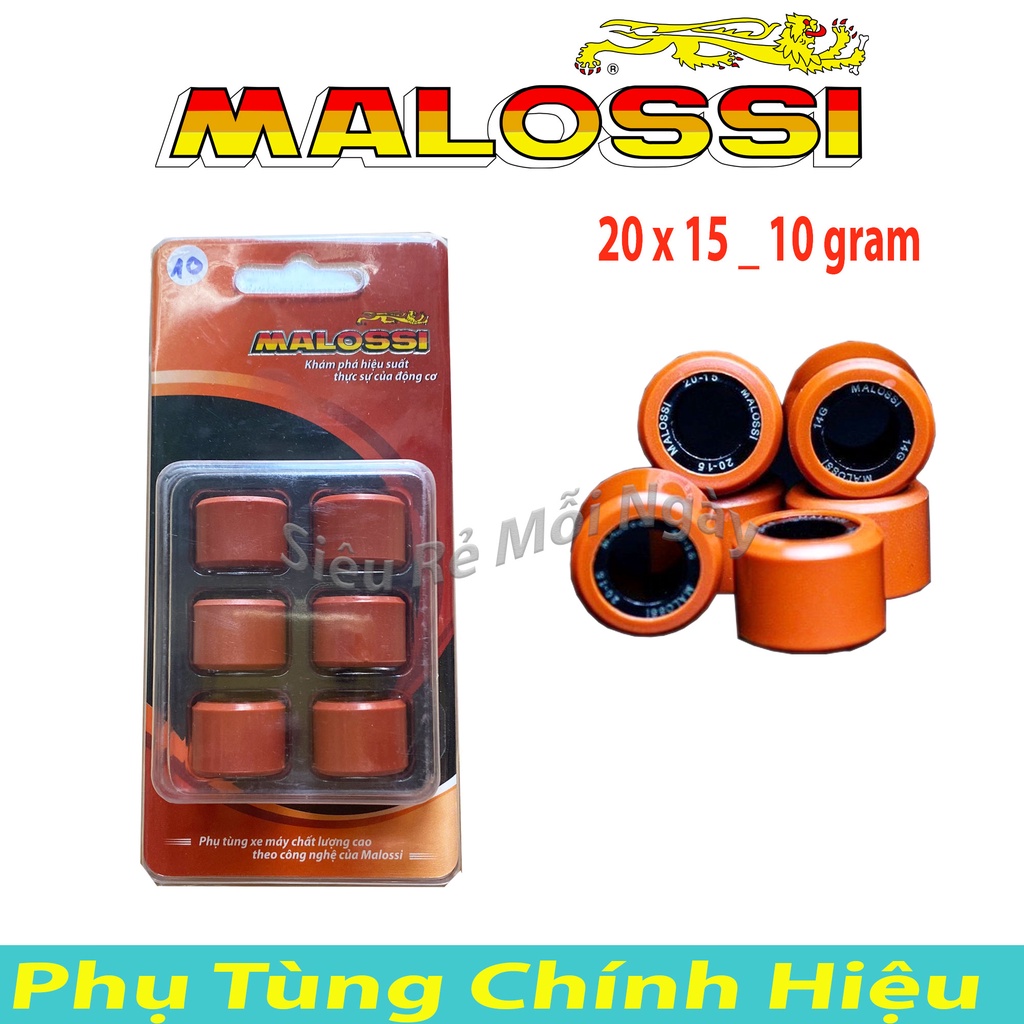 Bộ bi nồi Malossi Độ Honda Vario, AB125, PCX, SHVN, SH Ý, Click 125, SH Mode