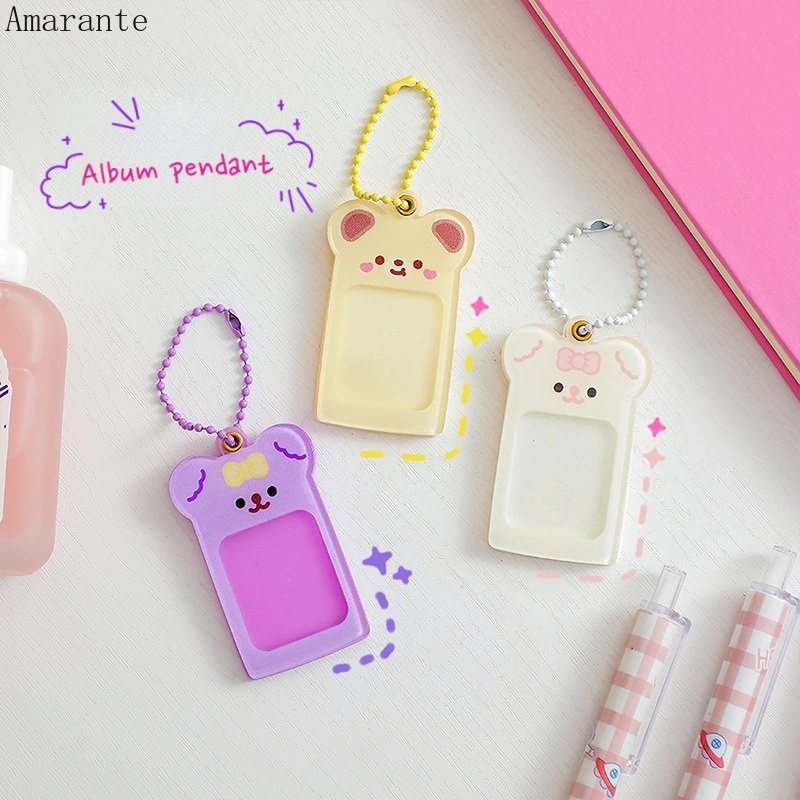 Móc Khóa Hình Khung Ảnh Mini Bằng Acrylic Dễ Thương DIY