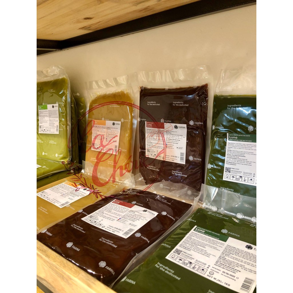 Nhân Làm Bánh Trung Thu Sên Sẵn FARINA Luna/Hola đầy đủ các vị 500gr/1kg