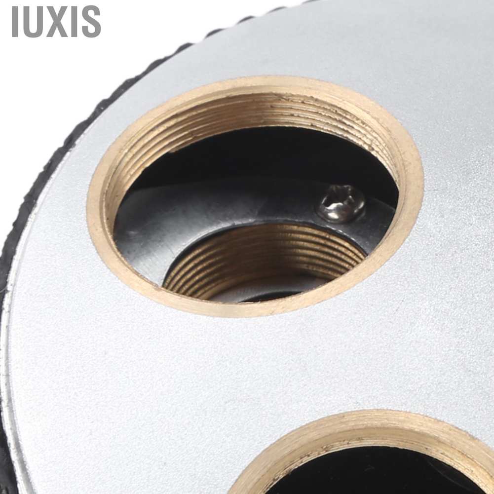 Iuxis Microscope 4‑Hole Adapter Objective Lens Revolving Nosepiece Converter with RMS Interface