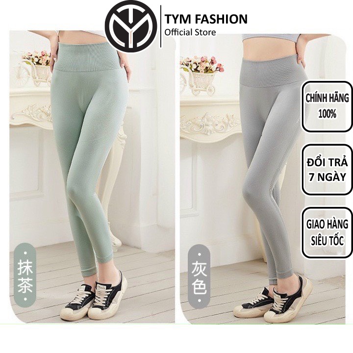 Quần tập gym yoga legging nữ thể thao TYM vải dệt kim co dãn tốt tôn dáng Q001 - TYM FASHION