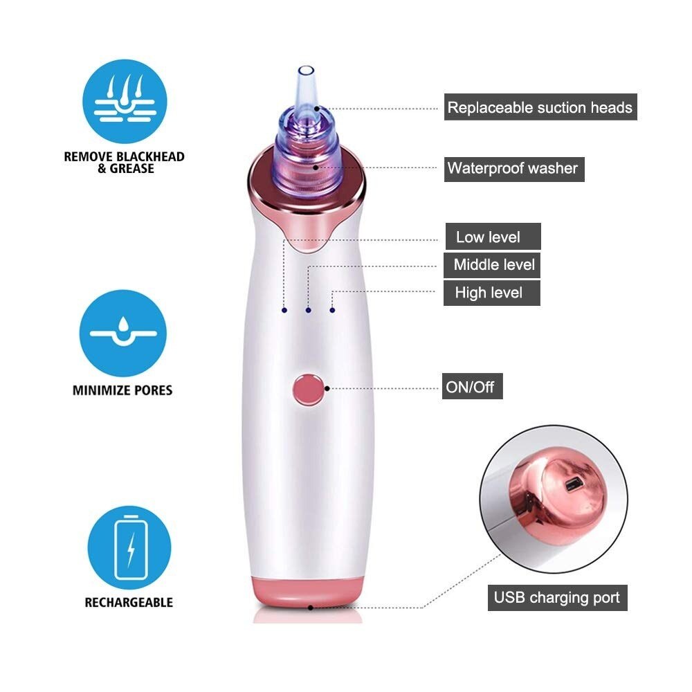 Máy hút mụn Suolaer dùng hút mụn đầu đen mụn bọc chăm sóc da mặt