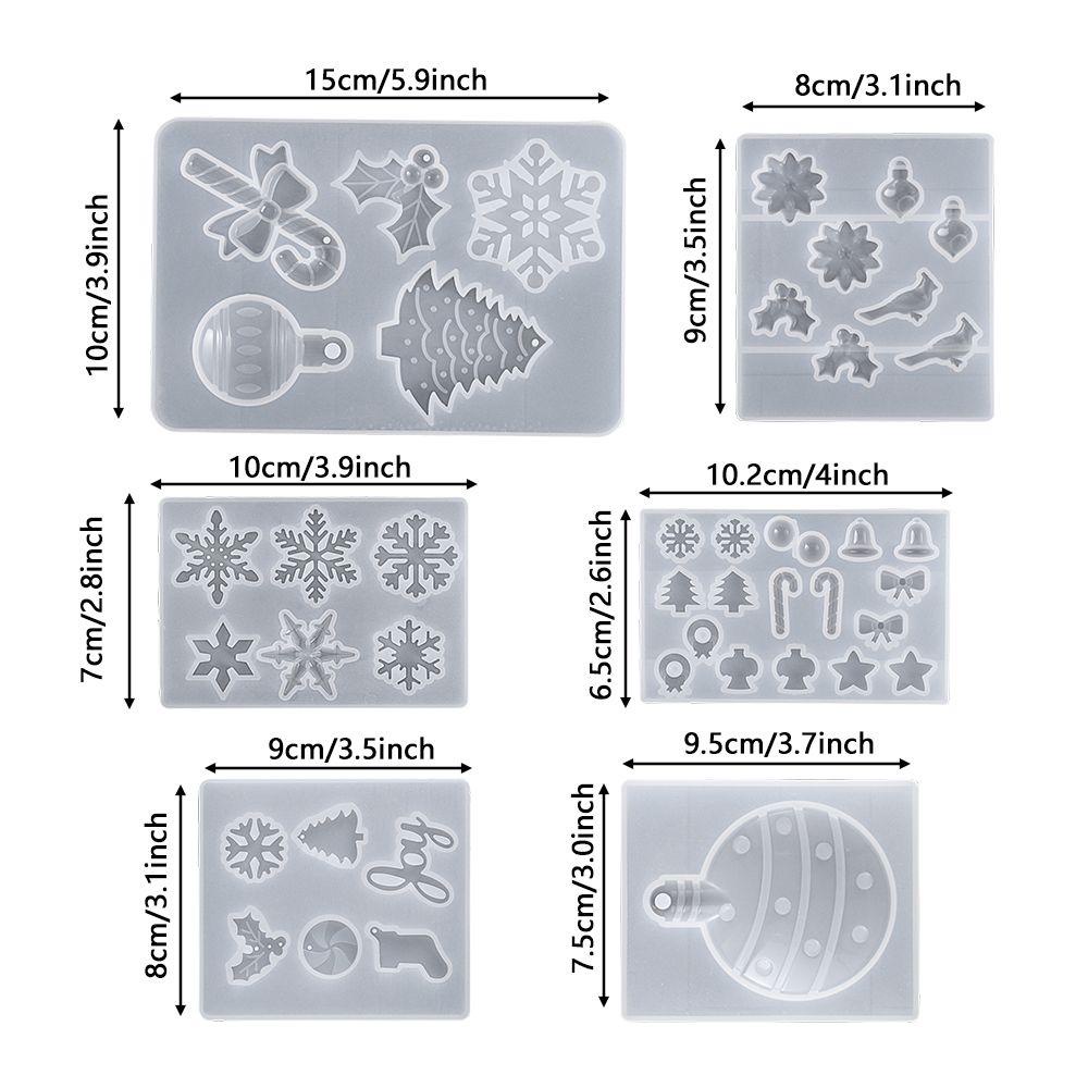 Khuôn Silicone Làm Trang Sức Treo Cây Thông Giáng Sinh