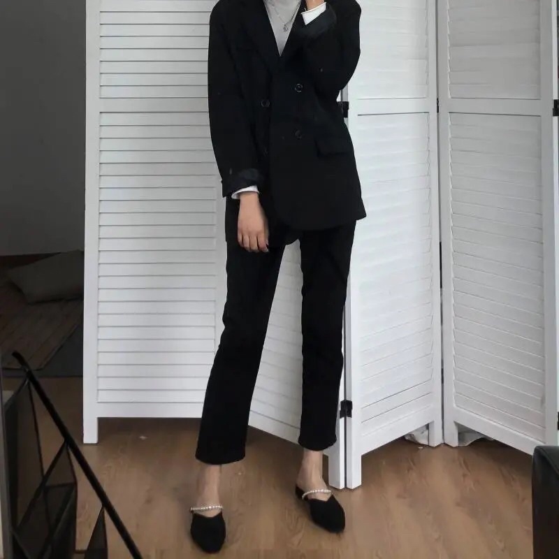 Sandal búp bê da lộn quai ngọc trắng sang trọng đế êm cao 2-3 phân