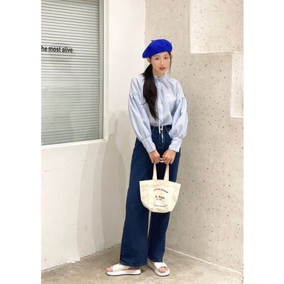 Cloudy blouse - Áo sơ mi tay bồng freesize