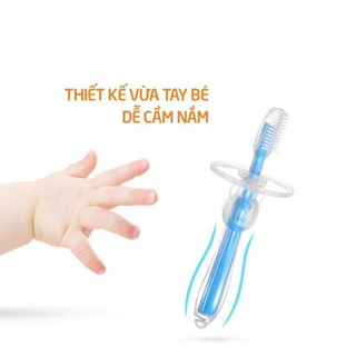 Bàn chải đánh răng silicon Babuu siêu mềm cho bé