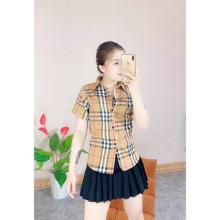 Áo sơ mi Kẻ cộc tay BBR thời trang