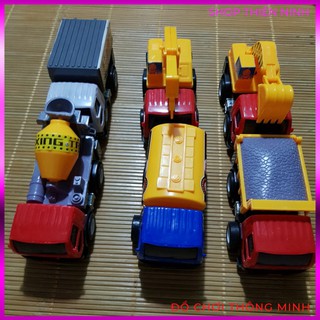 Bộ 6 chiếc xe công trình bánh đà