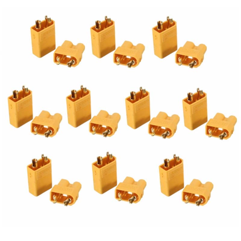 10pcs/5Pairs XT60 XT30 XT60H XT30U XT90 T MR30 Plug Connector  Male Female RC Quadcopter FPV Racing Drone batería Lipo