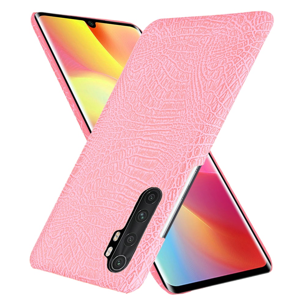Ốp Điện Thoại PC Cứng Họa Tiết Da Cá Sấu Vintage Cho XiaoMi Mi Note 10 10T Pro Lite
