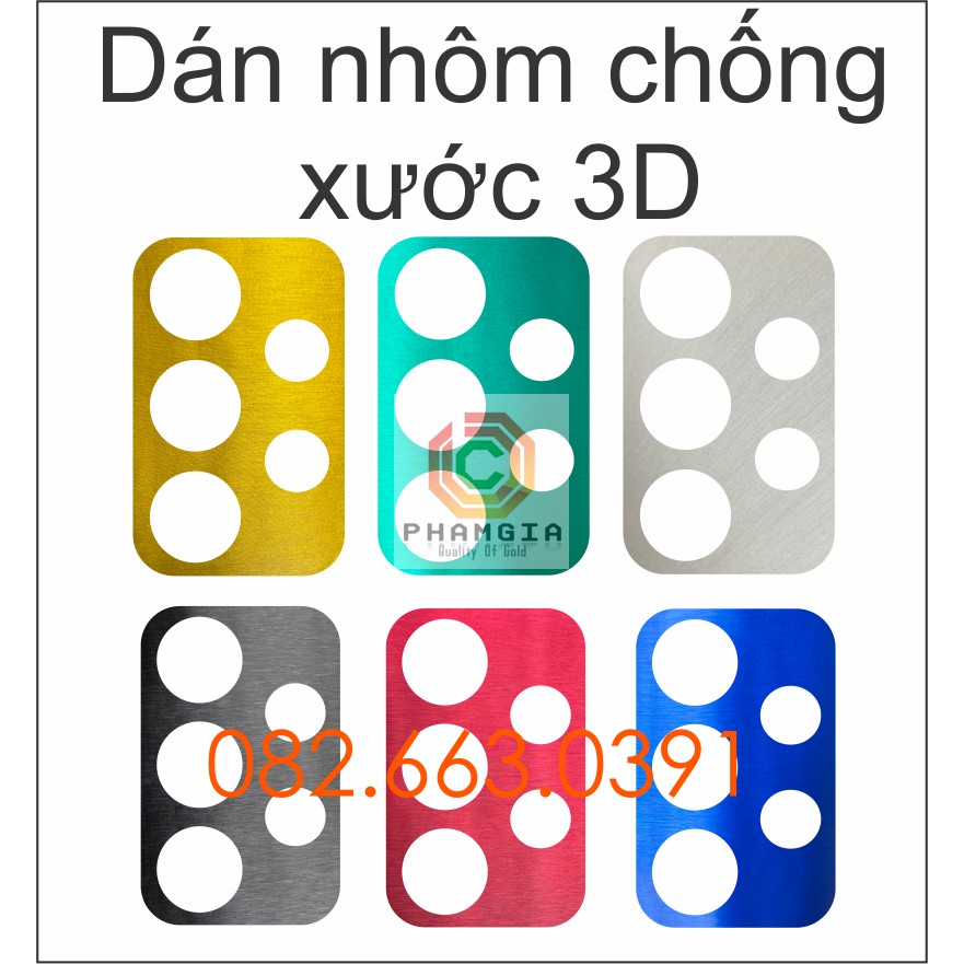 Dán decal nhôm chống xước camera Samsung A51 A52  / A52S / A72