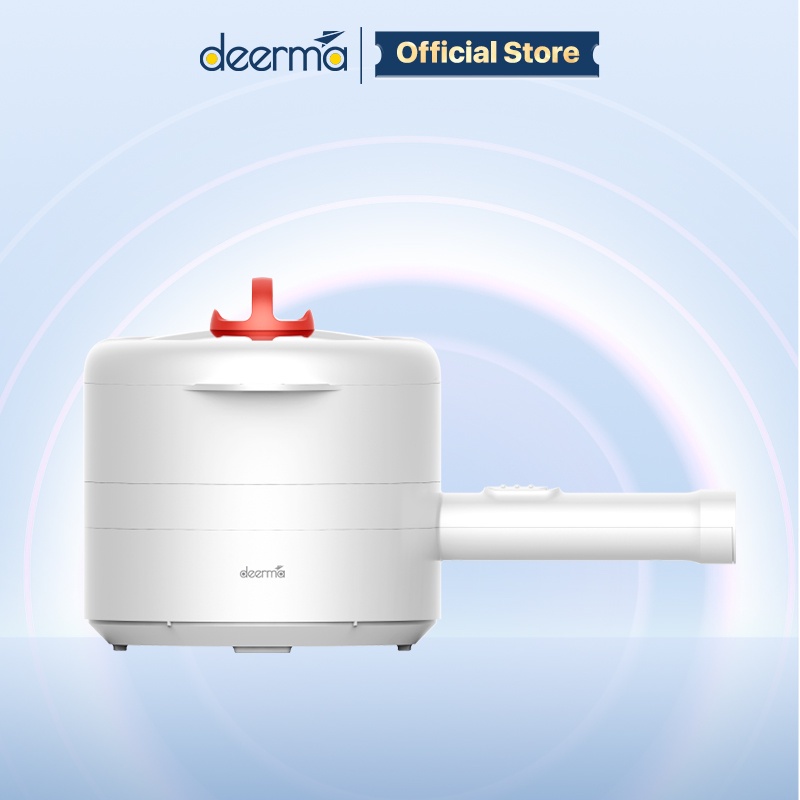 Nồi lẩu điện Deerma DG15 400W 1.2L chảo chống dính đa năng chính hãng - Minh Tín Shop