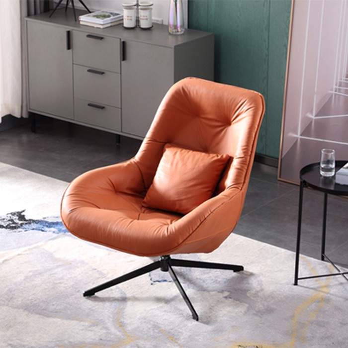 Ghế lười ngồi đọc sách, xem phim - Ghế Bành sofa thư giãn xoay 360 độ khung kim loại chắc chắn