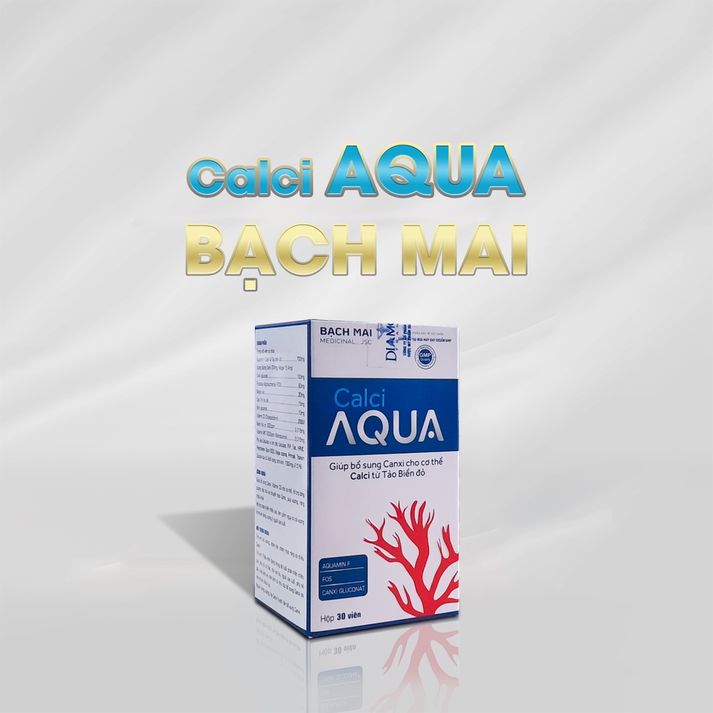 Calci từ tảo biển đỏ giúp bổ sung canxi, phát triển chiều cao, chống loãng xương - Calci Aqua Bạch Mai