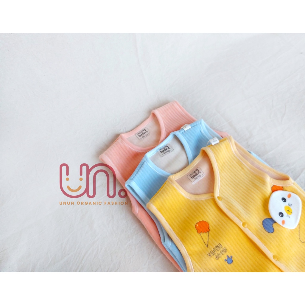 [HÀNG CAO CẤP] Áo Gile Cho Bé Sơ Sinh Họa Tiết Đáng Yêu, Chất Nhung Mềm Mại, Không Gây Kích Ứng Da - Unun kids - B115