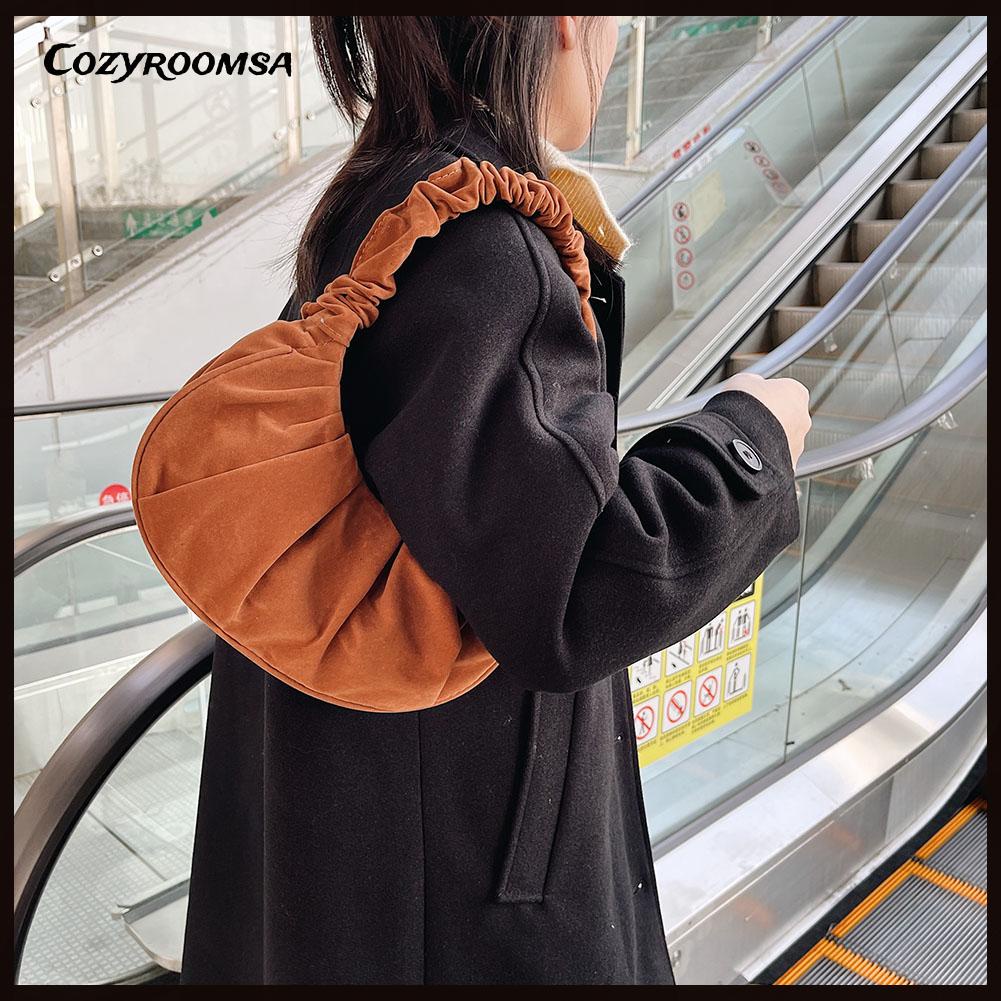 Túi xách lông nhung màu sắc thanh lịch cho phái nữ