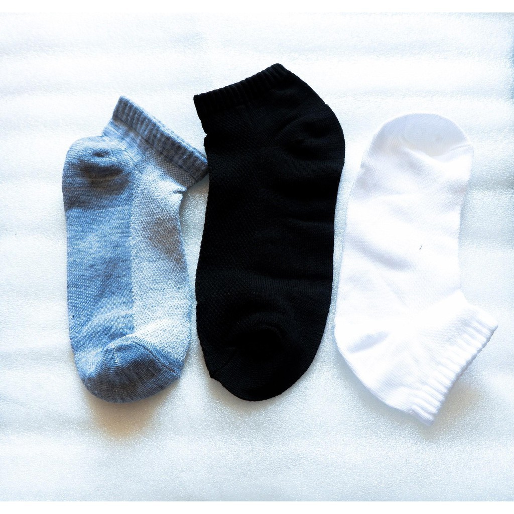 HN- HỘP QUÀ TẶNG 10 đôi vớ MUJI cổ ngắn chống hôi loại thông khí (Nam&amp;Nữ) chất liệu 95% vải