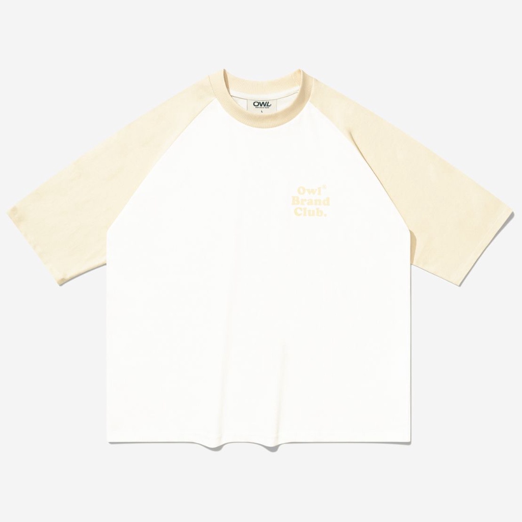 OWL BRAND® CLUB – RAGLAN TEE - Áo thun nam raglan cổ tròn / Tan