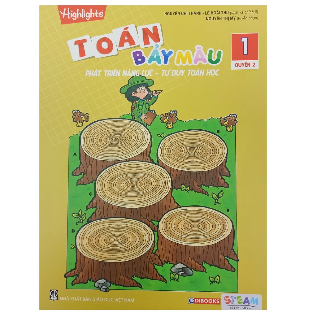 Sách - Combo Toán bảy màu lớp 1 (Quyển 1+2)