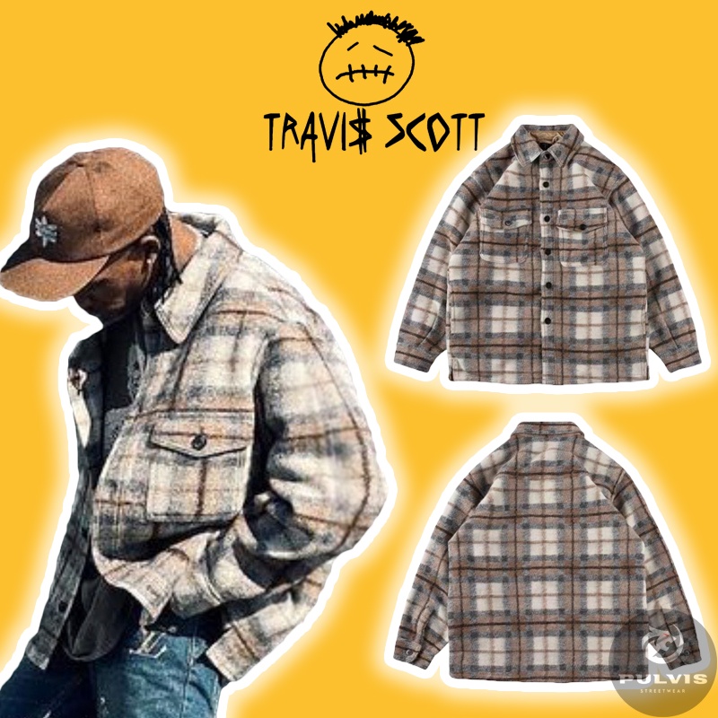 ⚡️[Hight Quality] - Áo Flannel Jacket Travis Scott Jack Cactus SS21, Áo khoác sơ mi Travis Scott