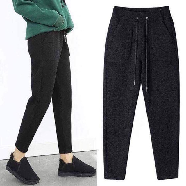 Quần baggy len dạ #sale