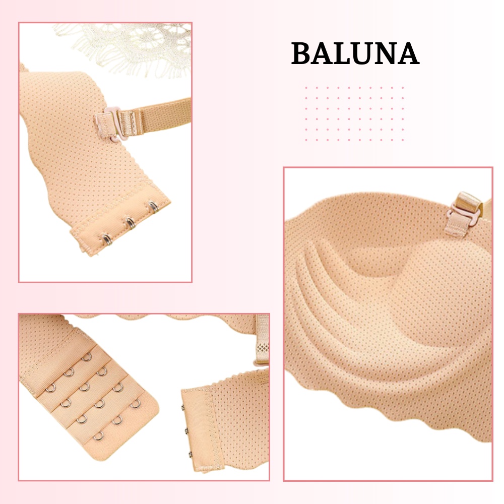 Áo lót nữ đúc su nâng ngực mềm mại viền sóng quyến rũ BALUNA AL20