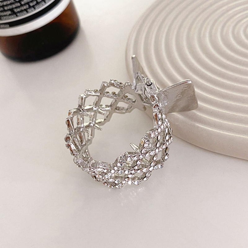 Kẹp Tóc Càng Cua Đính Đá Lấp Lánh Chống Trượt Tiện Dụng