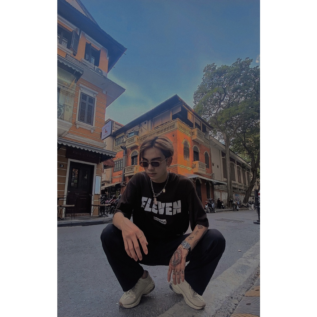 Áo thun Unisex Eleven Original - Brown