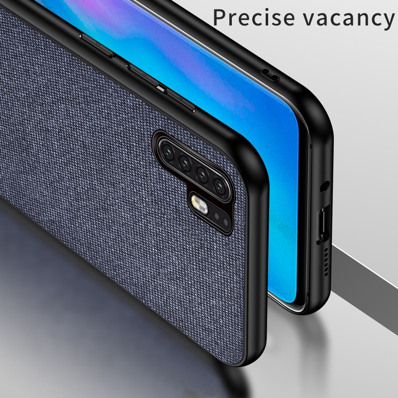 Huawei P30 Pro Lite Luxury Slim Fabric+PU Leather Case Cover High Quality Cavans fabric