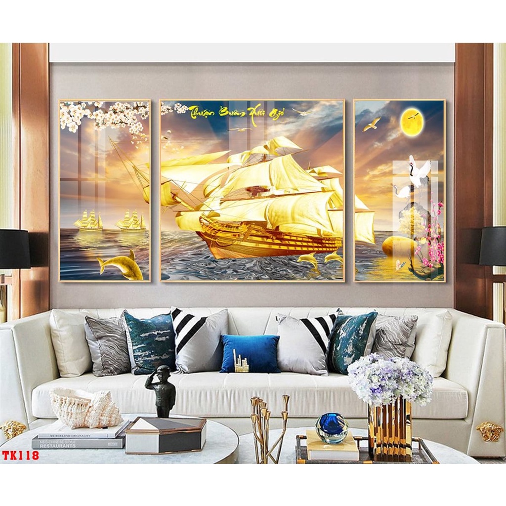 Tranh Bộ 3 Bức, Tranh Treo Tường Phòng Khách, Phòng Ngủ, Phòng Bếp, Tranh Trang Trí Decor, Tranh Tráng Gương,rẻ Vô Địch