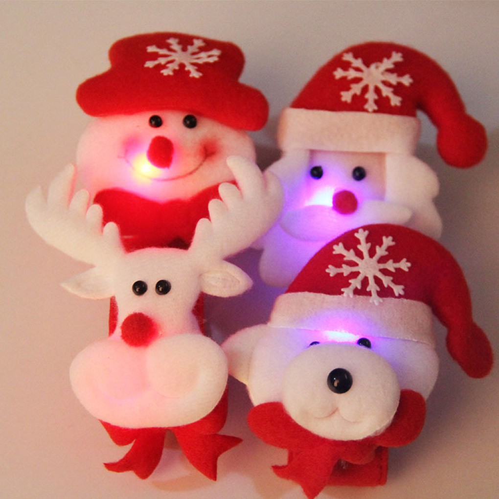 Vòng đeo tay có đèn LED phong cách Giáng Sinh cho trẻ em