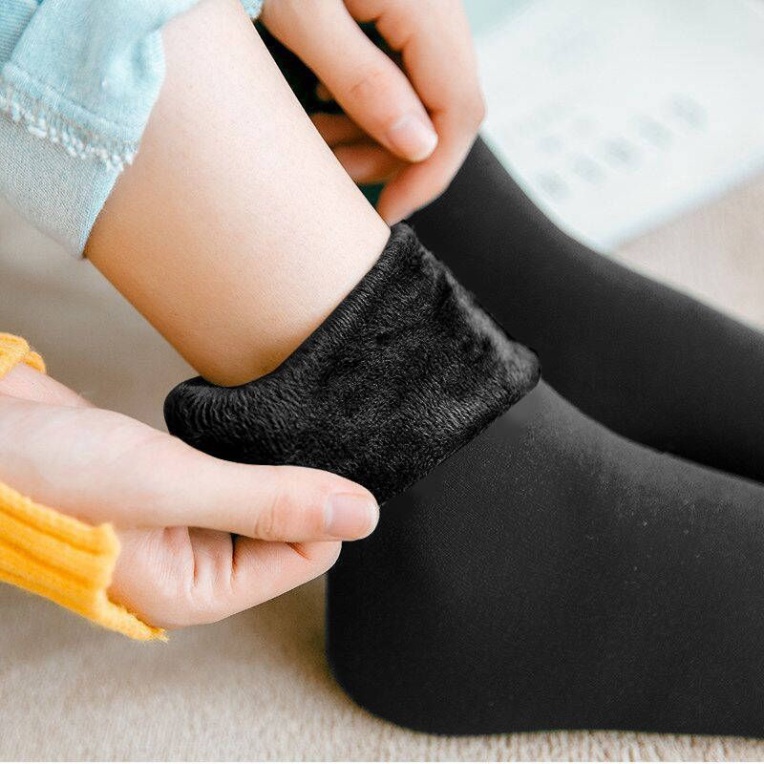 Tất Lót Lông Cực Ấm Giữ Nhiệt Mềm Mại Co Dãn Thoải Mái