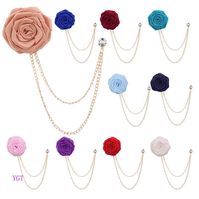 Ygt Ghim Cài Áo Vest Cô Dâu Chú Rể Hoa Hồng Handmade Phiên Bản Hàn Quốc