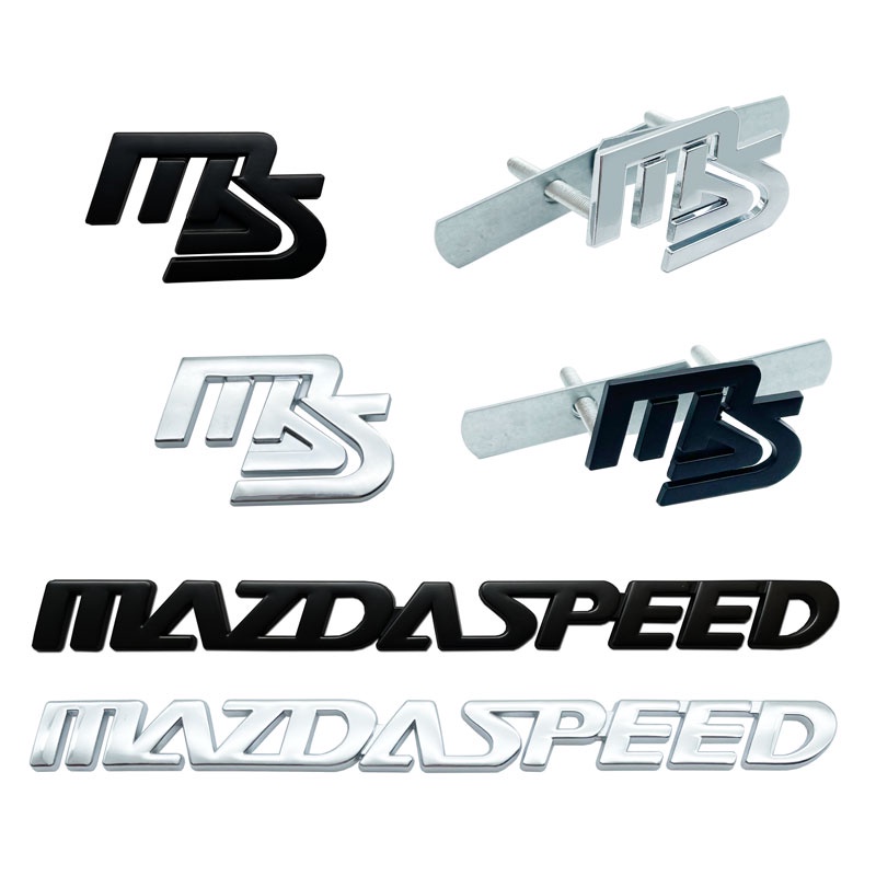 Logo 3D Bằng Kim Loại Dán Trang Trí Xe Hơi Mazda 2 3 5 6 CX-5 CX-6 CX5 CX3 CX-3-4 Axela Atenza