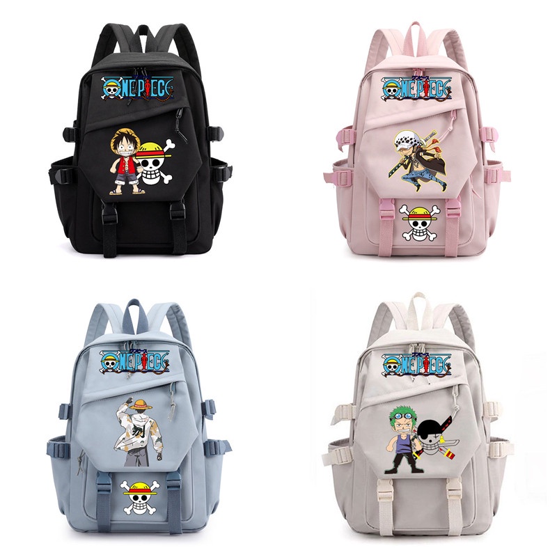 Ba Lô Đi Học / Du Lịch Cỡ Lớn In Hình anime one piece Cá Tính Cho Nam Nữ
