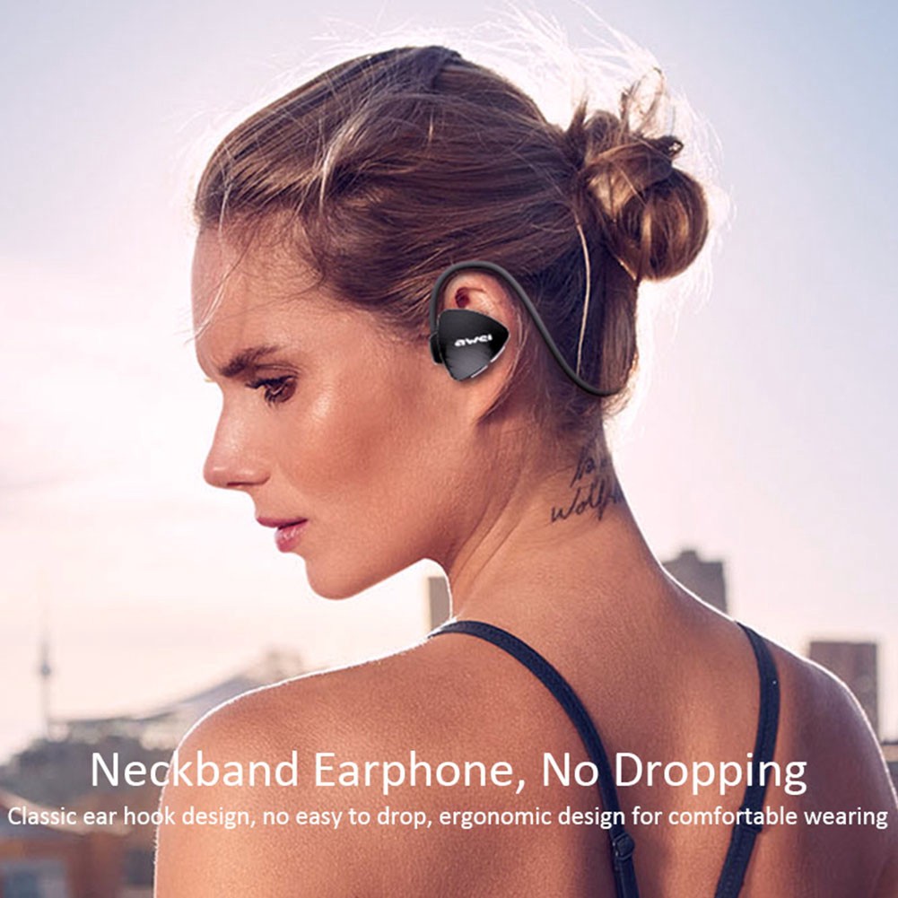 Tai nghe Bluetooth thể thao Awei có dây đeo cổ