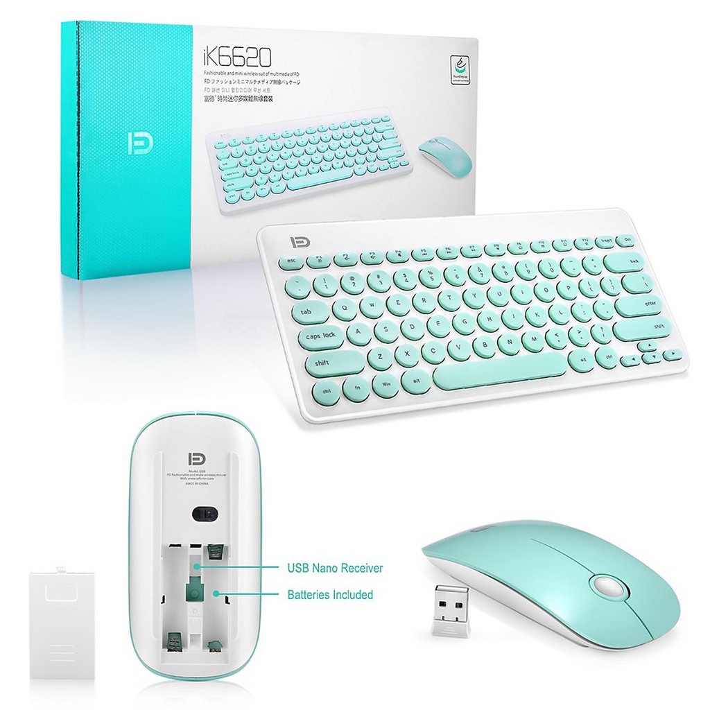 Bàn phím kèm chuột không dây Forte FDiK6620