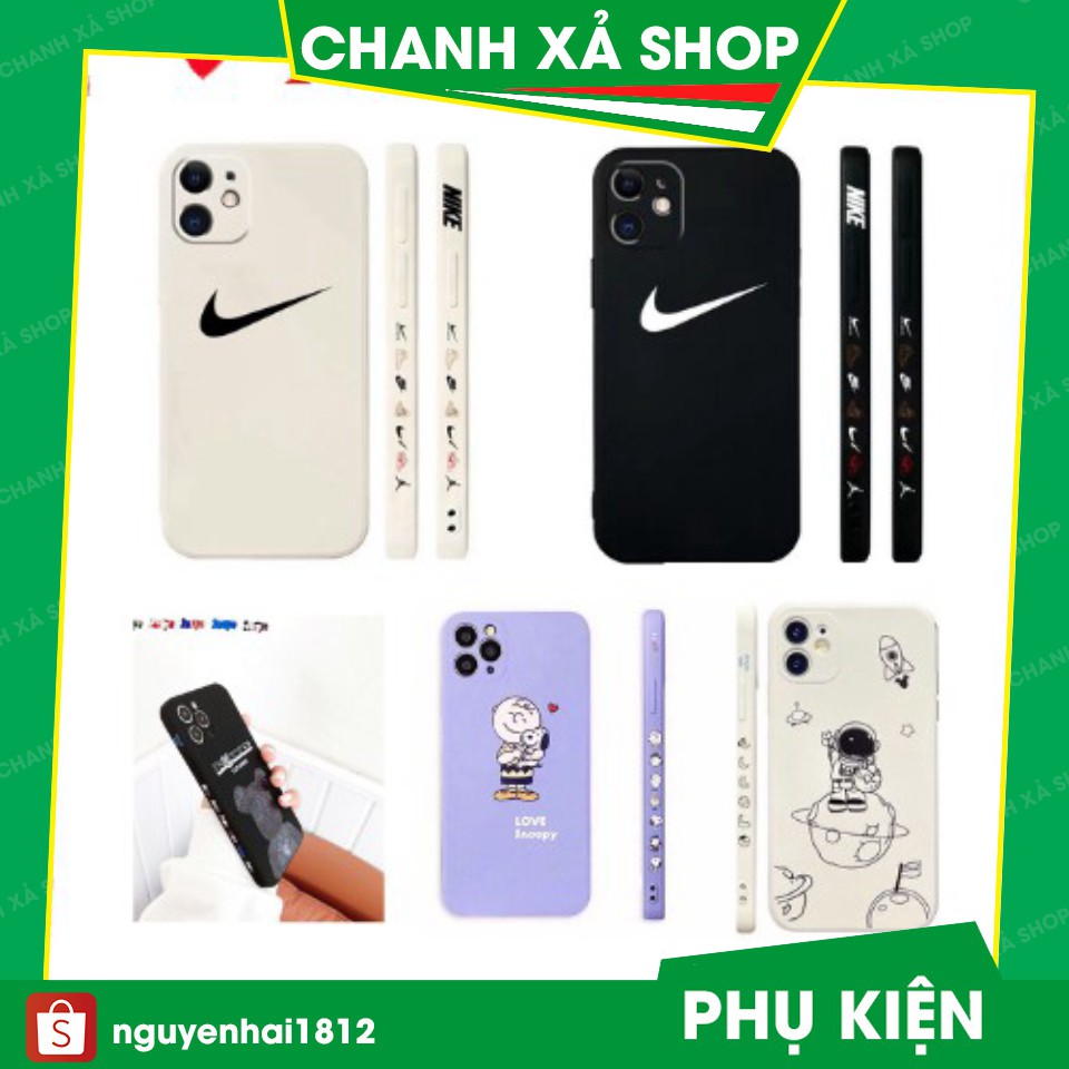 Ốp lưng iphone N.I.K.E Bear Brick cạnh vuông in hình viền 6s/6splus/7/7plus/8/8plus/X/Xs/11/12/pro/max/plus/promax- iVh1